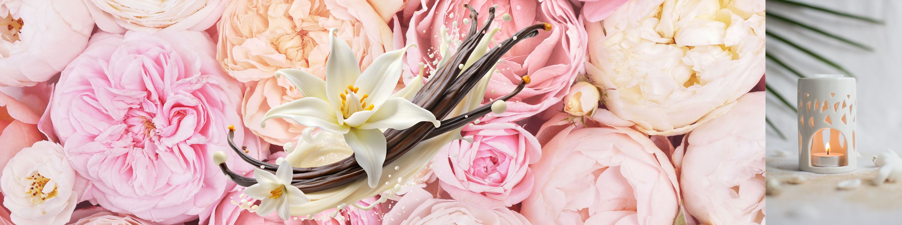 Fondant parfumé Rose vanillée
